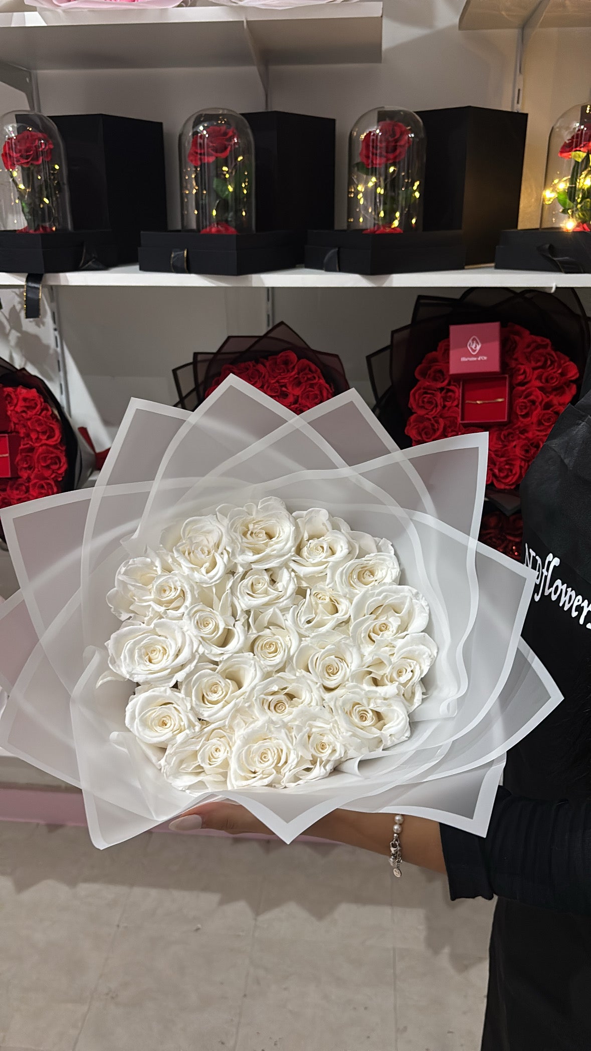 Roses éternels blanche