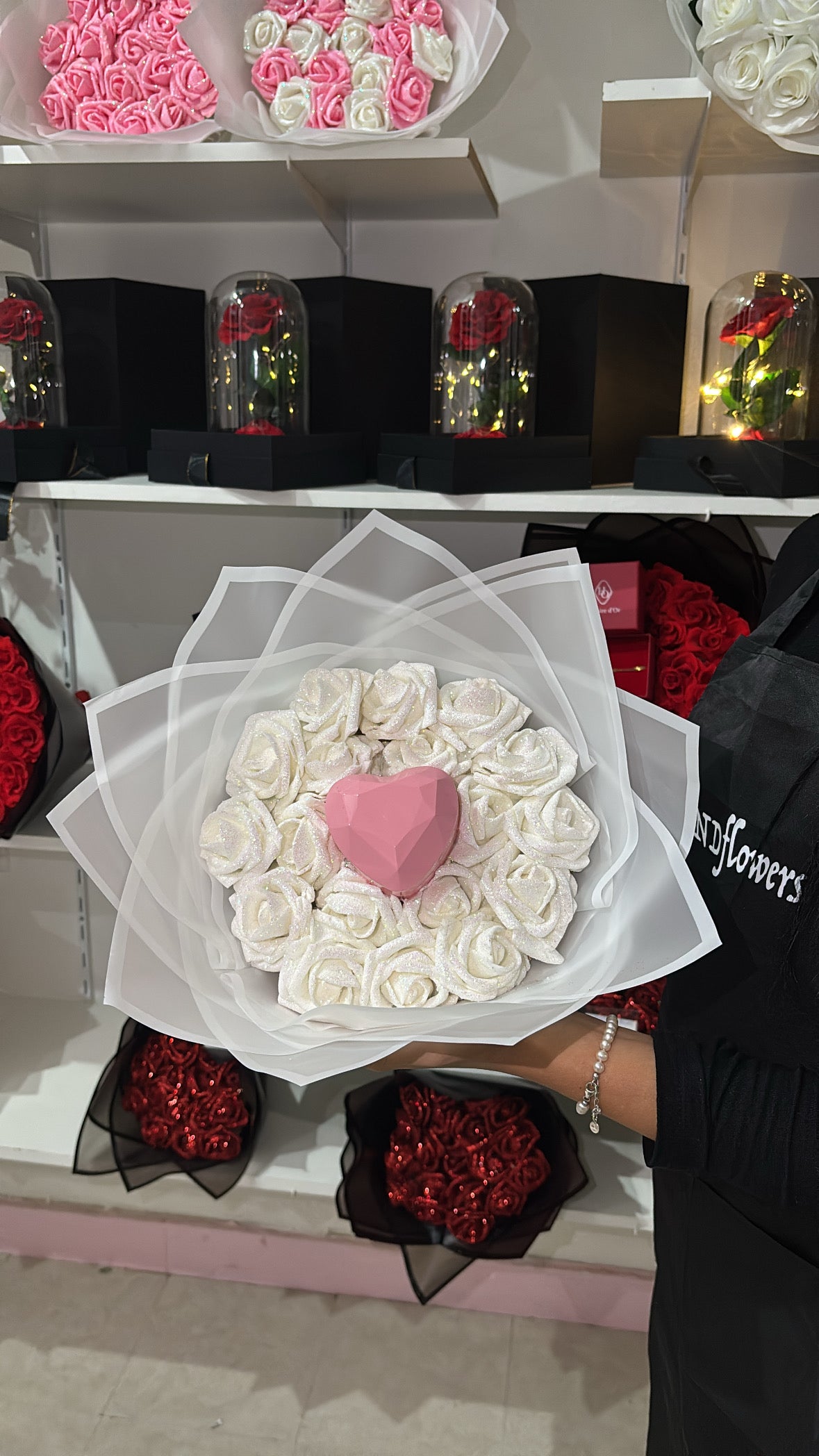 Bouquets cœurs précieux