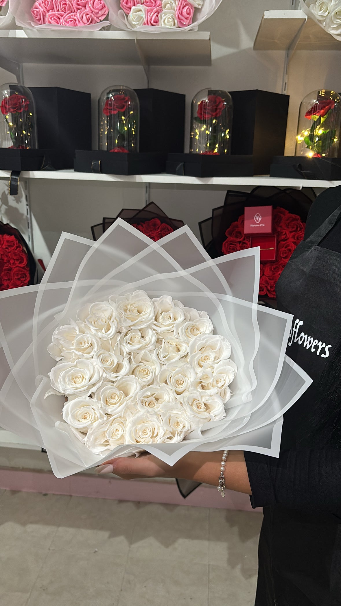 Roses éternels blanche